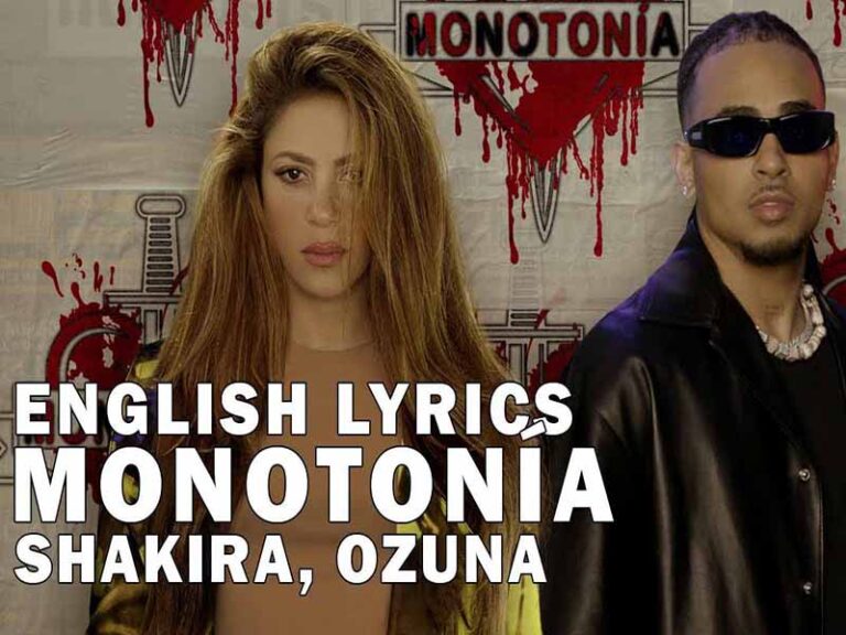 آهنگ اسپانیایی Monotonía از Shakira و Ozuna به همراه متن و ترجمه مجزا