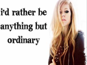 آهنگ انگلیسی Anything but Ordinary از Avril Lavigne به همراه متن و ترجمه مجزا