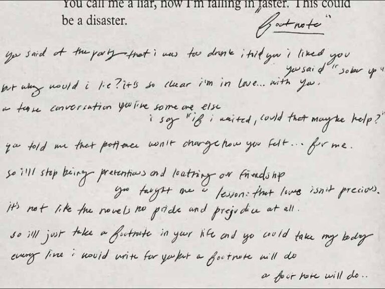 آهنگ انگلیسی Footnote از Conan Gray به همراه متن و ترجمه مجزا