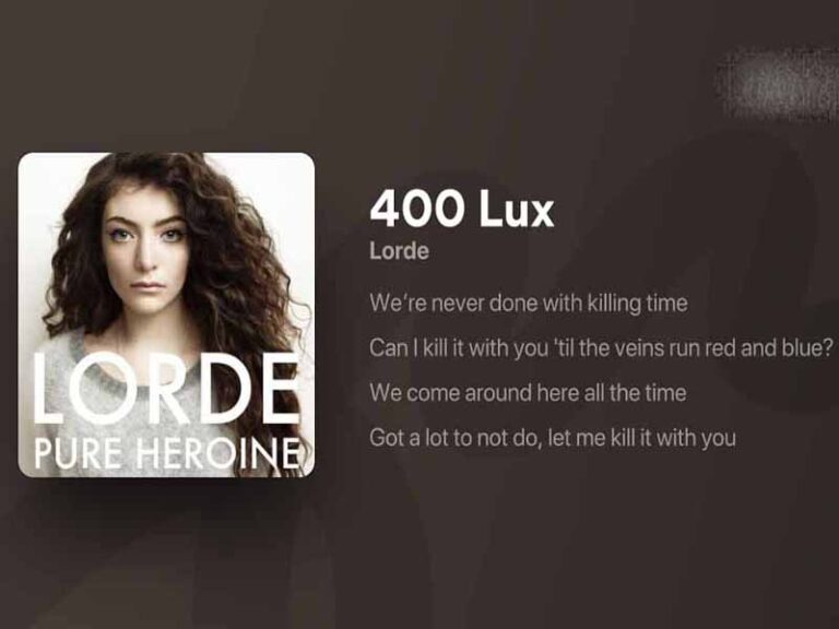 آهنگ انگلیسی 400 Lux از Lorde به همراه متن و ترجمه مجزا