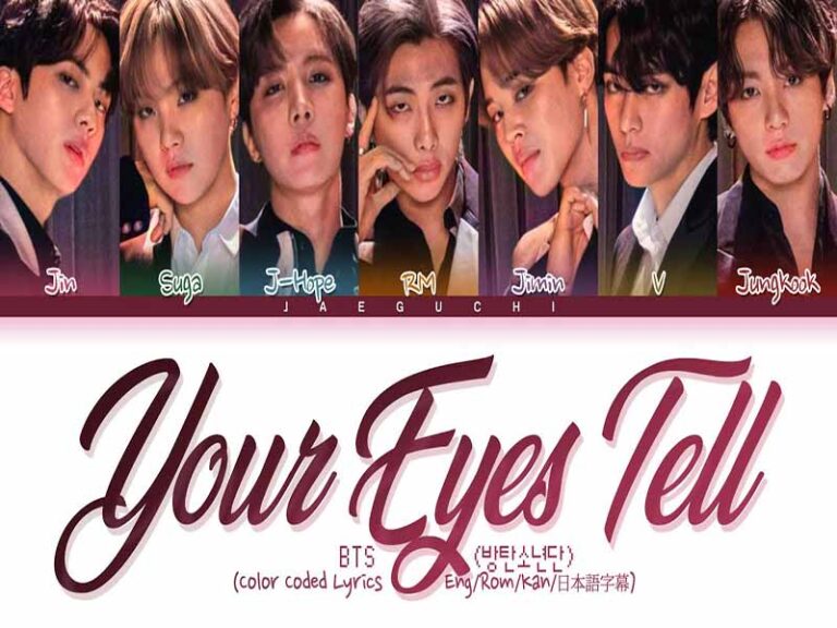 آهنگ ژاپنی Your Eyes Tell از BTS به همراه متن و ترجمه مجزا