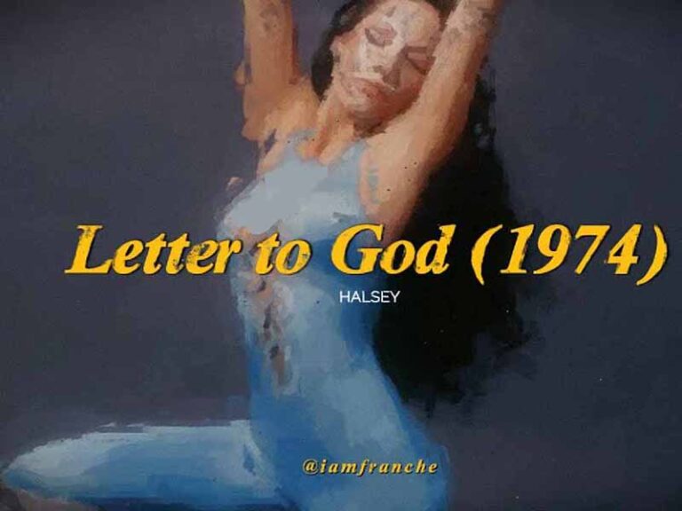 آهنگ انگلیسی Letter to God (1974) از Halsey به همراه متن و ترجمه مجزا
