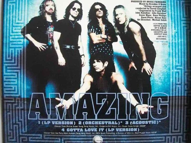 آهنگ انگلیسی Amazing از Aerosmith به همراه متن و ترجمه مجزا