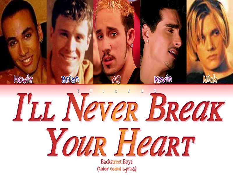 آهنگ انگلیسی I’ll Never Break Your Heart از Backstreet Boys به همراه متن و ترجمه مجزا